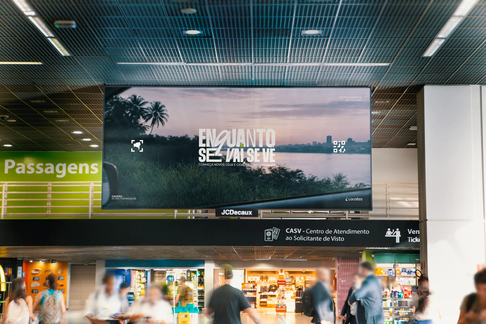 OOH — mídia externa em estação